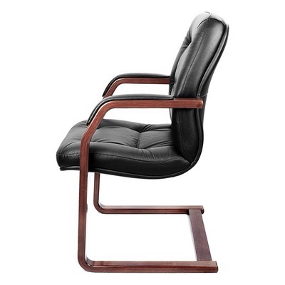 Victoria C (Черная кожа/темный орех) Конференц-кресло