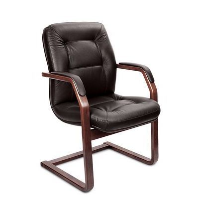 Victoria C (Коричневая кожа/темный орех) Конференц-кресло