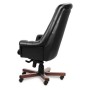 Zurich A (Черная кожа/темный орех) Кресло руководителя