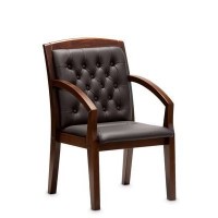 Zurich D (Коричневая кожа/темный орех) Конференц-кресло