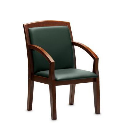 Zurich DL (Зеленая кожа/темный орех) Конференц-кресло