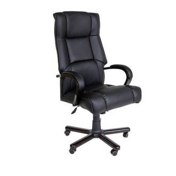 Chair A Кресло руководителя в черной экокоже