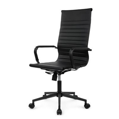 РВ Чейр Хьюго RCH 6002-1SEB (Черный/Черный металл) Кресло руководителя