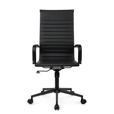 РВ Чейр Хьюго RCH 6002-1SEB (Черный/Черный металл) Кресло руководителя