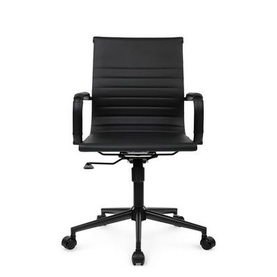 РВ Чейр Хьюго RCH 6002-2SEB (Черный/Черный металл) Кресло руководителя