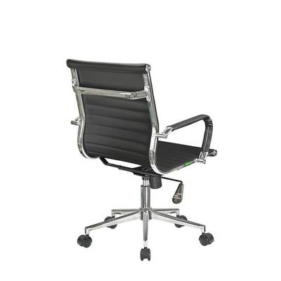 Riva Chair Hugo 6002-2S (Экокожа черная) Кресло руководителя