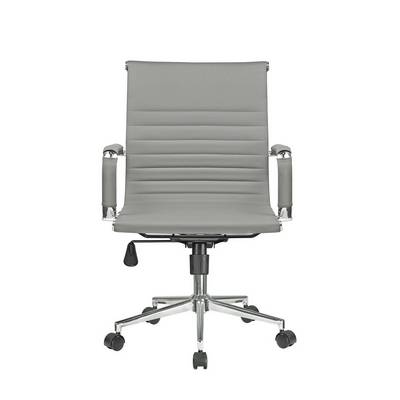 Riva Chair Hugo 6002-2S (Экокожа серая) Кресло руководителя