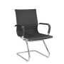 Riva Chair 6002-3E (черная экокожа) Конференц-кресло