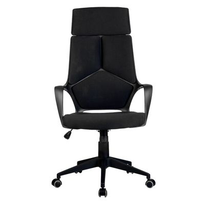 Riva Chair IQ Rv 8989 (черная ткань, черный пластик) Кресло офисное