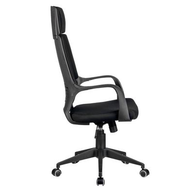 Riva Chair IQ Rv 8989 (черная ткань, черный пластик) Кресло офисное