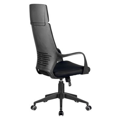 Riva Chair IQ Rv 8989 (черная ткань, черный пластик) Кресло офисное