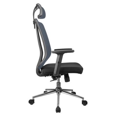 Riva Chair Box A663 (серая сетка, черная ткань) Кресло офисное