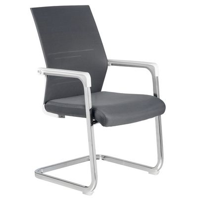Riva Chair D819 (серая сетка, белый пластик) Конференц-кресло