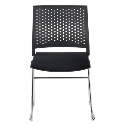 Riva Chair D918B (черный пластик, ткань черная) Конференц-кресло