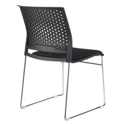 Riva Chair D918B (черный пластик, ткань черная) Конференц-кресло