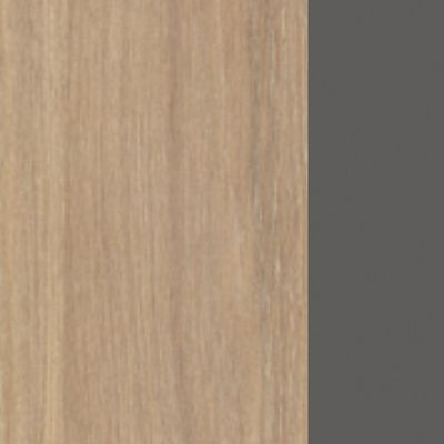 А4 А1 112 ДК (Дуб скандинавский/Антрацит) Стол фигурный 180 с металлокаркасом UNO