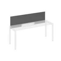 A4 834 АР (Антрацит премиум) Экран настольный фронтальный для стола 1800 с кабель-каналом