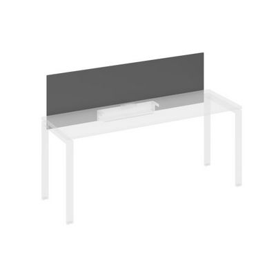 A4 834 АР (Антрацит премиум) Экран настольный фронтальный для стола 1800 с кабель-каналом