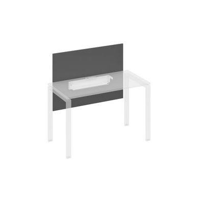 A4 836 АР (Антрацит премиум) Экран настольный фронтальный большой для стола 1200 с кабель-каналом