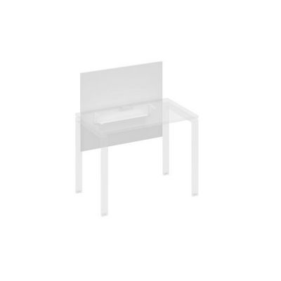 A4 835 БП (Белый премиум) Экран настольный фронтальный большой для стола 1000 с кабель-каналом