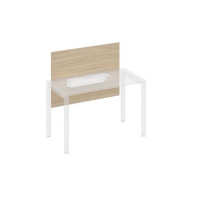 A4 836 ДК (Дуб скандинаввский) Экран настольный фронтальный большой для стола 1200 с кабель-каналом