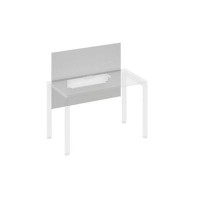 A4 836 СЕ (Серый) Экран настольный фронтальный большой для стола 1200 с кабель-каналом