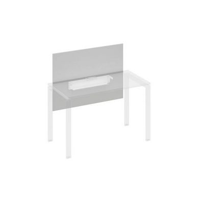 A4 836 СЕ (Серый) Экран настольный фронтальный большой для стола 1200 с кабель-каналом