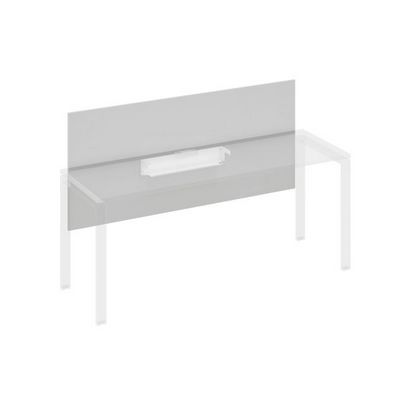 A4 839 СЕ (Серый) Экран настольный фронтальный большой для стола 1800 с кабель-каналом