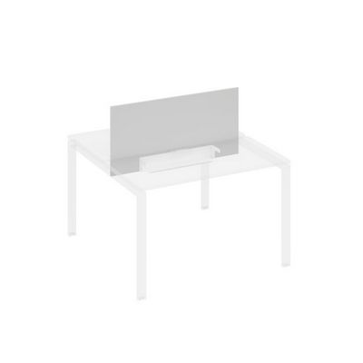 A4 846 СЕ (Серый) Экран настольный фронтальный для стола 1200 с двумя кабель-каналами