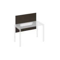 A4 836 ВТ (Венге темный) Экран настольный фронтальный большой для стола 1200 с кабель-каналом