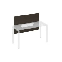 A4 837 ВТ (Венге темный) Экран настольный фронтальный большой для стола 1400 с кабель-каналом