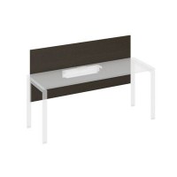 A4 839 ВТ (Венге темный) Экран настольный фронтальный большой для стола 1800 с кабель-каналом