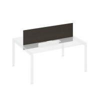 A4 848 ВТ (Венге темный) Экран настольный фронтальный для стола 1600 с двумя кабель-каналами