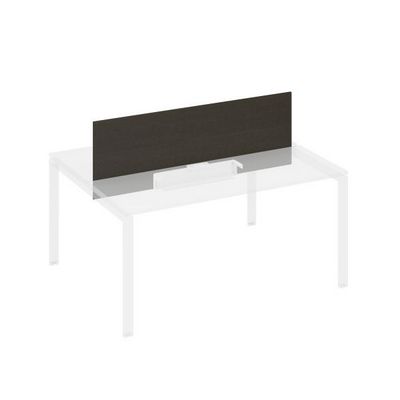 A4 848 ВТ (Венге темный) Экран настольный фронтальный для стола 1600 с двумя кабель-каналами