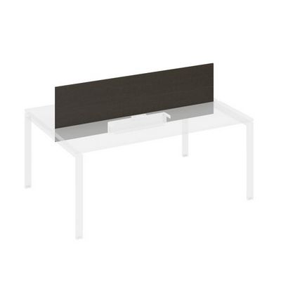 A4 849 ВТ (Венге темный) Экран настольный фронтальный для стола 1800 с двумя кабель-каналами