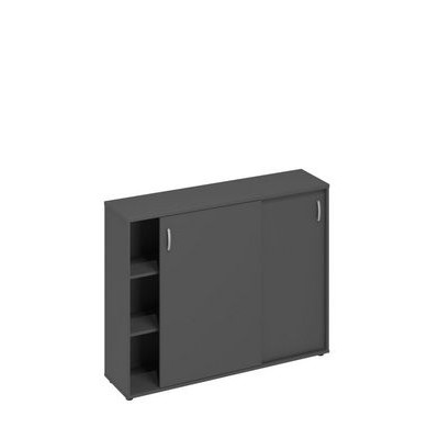 A4 304 АР (Антрацит премиум) Шкаф-купе средний для 2-х столов 700