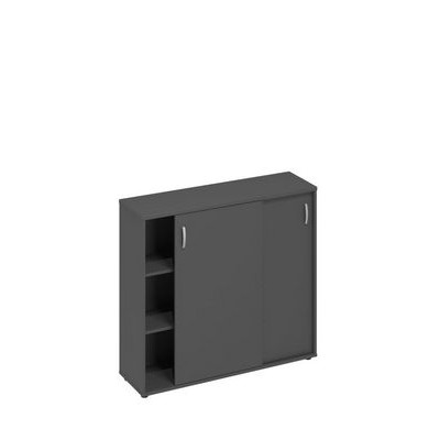 A4 320 АР (Антрацит премиум) Шкаф-купе средний для 2-х столов 600