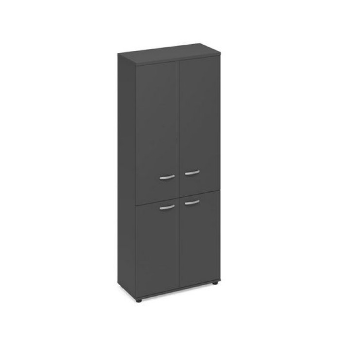 A4 9373 АР Шкаф для документов закрытый 4-х дверный, цвет антрацит премиум