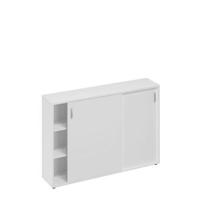 A4 322 БП (Белый премиум) Шкаф-купе средний для 2-х столов 800