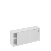 A4 332 БП (Белый премиум) Шкаф-купе низкий для 2-х столов 800