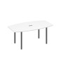 А4 А2 112 БП (Белый премиум/Антрацит) Стол для переговоров 180 опоры DUE