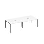 А4 А2 132-2 БП (Белый премиум/Антрацит) Стол 280 металлокаркас DUE для переговоров