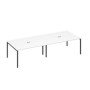 А4 А2 133-2 БП (Белый премиум/Антрацит) Стол переговорный 320 на металлокаркасе DUE