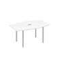 А4 С2 111 БП (Белый премиум/Серый) Стол 160 для переговоров на каркасе DUE