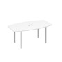 А4 С2 112 БП (Белый премиум/Серый) Стол для переговоров 180 опоры DUE