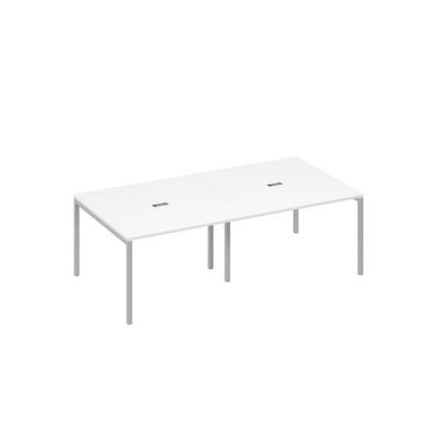 А4 С2 131-2 БП (Белый премиум/Серый) Стол переговорный 240 на каркасе DUE