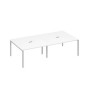 А4 С2 135-2 БП (Белый премиум/Серый) Стол 280 переговорный на каркасе DUE