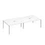 А4 С2 136-2 БП (Белый премиум/Серый) Стол для переговоров 320 опоры DUE