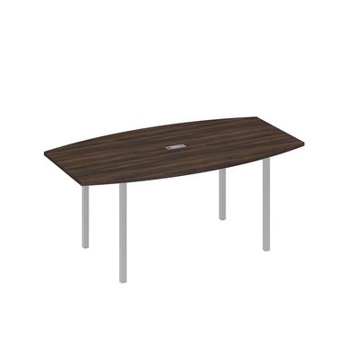 А4 С2 112 ДР (Дуб ристретто/Серый) Стол для переговоров 180 опоры DUE
