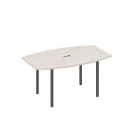 А4 А2 111 ДШ (Дуб шамони/Антрацит) Стол 160 для переговоров на каркасе DUE